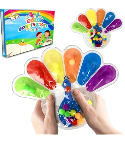 Jouet Sensoriel Montessori Enfant, Anti-Stress, Tri Et Association Des