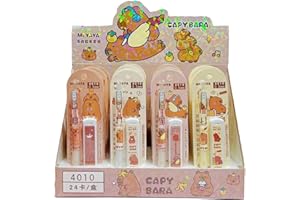 MIAOYAK 1 lot de crayons mécaniques sur le thème Kawaii Capybara, outils d'écriture artistique pour l'école et le bureau, cadeaux originaux de papeterie