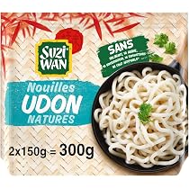 SUZI WAN Nouilles Précuites Udon pour WOK (2x150g) : Amazon.fr ...