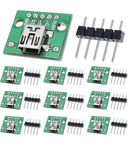 10 pezzi femmina mini USB tipo B 10 pin SMT SMD Mount Jack connettore a saldare