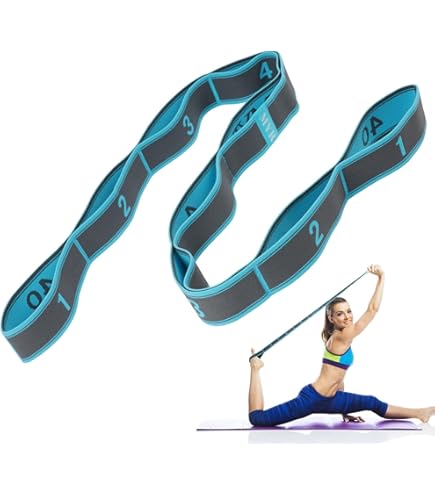 Elastische band, 20 kg, blauw, fitnessband, trainingsband, therapieband, oefenband