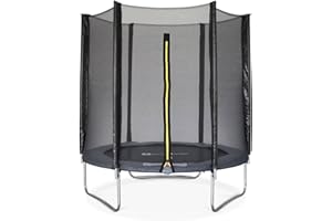 Alice's Garden - Trampoline Rond Ø 180cm Gris avec Son Filet de Protection - Cassiopée - Trampoline de Jardin 2m| Qualité Pro. | Normes EU. | Montage Facile.