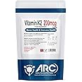 Vitamin K2 MK7 Menaquinone 200mcg 180 Vegan Tablets UK Made Supplement