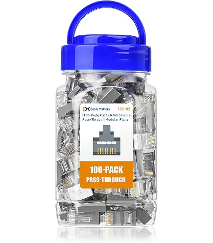 Câble Ethernet CAT6A 100m – Cuivre Pur 23 AWG, 500 MHz, U/FTP – Pour Réseau 10GbE, PoE, Installation Professionnelle - 12