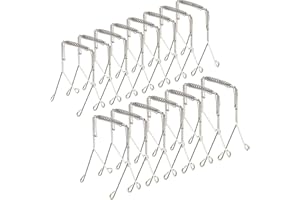 JCTRRJ 15-Stück Rouladenklammern, Rouladennadeln, Rouladen, Kohlrouladen Klammern, Roladenklemmen, Rouladennadeln Edelstahl Rostfrei, Rouladenspieße, Küchengarn Für Rouladen, Rouladenringe