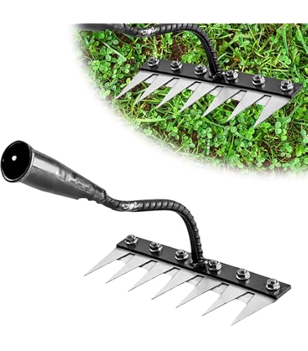 Râteau De Jardin à 22 Dents Avec Manche En Bois - Outil Pratique Pour Ramasser Feuilles Et Ameublir Le Sol Facilement, Couleur Aléatoire
