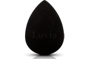 LUVIA COSMETICS Luvia Beauty Blender - Jajko do Makijażu - Bardzo Miękka Gąbka Mieszająca w Ponadczasowym Czarnym Kolorze - Gąbka Kosmetyczna