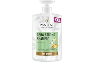 ‎PANTENE Pantene Pro-V Grow Strong Shampoo mit Biotin & Proteinverstärker 1000ml Pumpespender. Pro-V Miracles Shampoo Hilft, Haarverlust, durch Haarbruch zu Reduzieren, Stärker Wachsendes Haar. Trockenes Haar