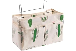 LYSPACE Bedside Hanging Storage, Bedside Organizer Pocket Bedside Hanging Storage Bed Pockets Baskets Caddy Organiser for Bed Rails, Sofa, School Dorm Room Bunk Bed