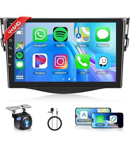 Autoradio Android 15 Pour Toyota - 7 Pouces IPS - CarPlay/Android Auto Sans Fil - 2Go/64Go - GPS/Wi-Fi - 4
