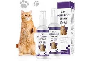 WSNDYJIA 2Pcs Cat Deterrent Spray Indoor & Outdoor, Anti Scratch Cats Repellent Spray, Natural Cat Training Spray Protect Furniture, Sofas, Rugs, No Trace for Cats Kitten Training Aid