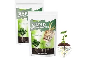 ZNNHNN 2Piezas 100 g activador de raíces, polvo rápido para raíces, revitaliza y fortalece el crecimiento de plantas y raíces, polvo de raíces para esquejes – interior y exterior, estimulador de raíces