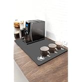 Valerine Life Barista Matı Sıvı Ge&ccedil;irmez B&uuml;y&uuml;k Boy XXL Kahve Barı Espresso Kahve Makinesi Pad 40x90cm (antrasit)