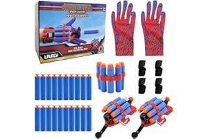 XINGGANG Lanceur de héros, Gant de Lanceur, 2 Jouets lanceurs, Jouet de Poignet, Poignet Lanceur de Toile, Jouets éducatifs drôles pour Enfants pour la fête de Cosplay