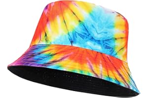 MengPa Unisex Bucket Hat Summer Travel Sun Fisherman Hats Reversible