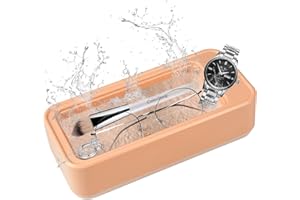 Judavry Nettoyeur à Ultrasons, 450ml Nettoyeur Ultrasons Portable, Appareil de Nettoyage à Ultrasons Professionnel pour Lunettes,Bijoux, Montre, Clean Pod Lunettes