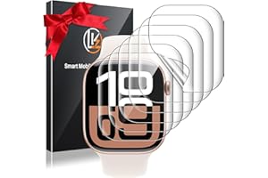 LK 6 Pièces 42mm Protection Écran pour Apple Watch Series 10/11 42mm, sans Bulles Haute Définition Qualité Supérieure Transparent Doux TPU Film Protection