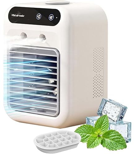 Glacier Breeze AC - Glacier Breeze Portable Air Conditioner Cooling Fan 4 In 1 Evaporative Air Cooler Ultra Quiet Portable Ac Mini Air Conditioner With Humidifier 2 Speeds 24h I.1537359004