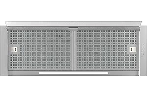 Cata Campana Extractora CORONA X 90 B 3 niveles de extracción 2 + 1 TURBO Panel de Control Electrónico Motor Extra Silencioso Iluminación LED Filtros Lavables en Lavavajillas Ancho 80 cm Color Inox