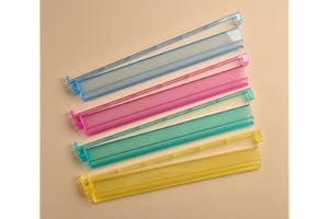 Mose Cafolo Set of 4 All in one Transparent Mahjong Rack & Pusher Acrylic Mah Jongg Rack Pusher 18" (Multi-Color)