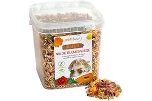 petifool Wilde Blumenwiese - Complément Alimentaire - Aliment Naturel et sain pour Lapins - 600 g