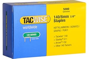 Tacwise 0340 Type 140/6mm Heavy Duty Galvanised Staples, Pack of 5000
