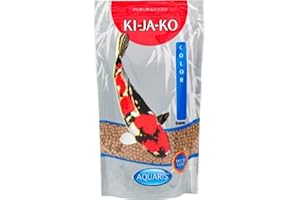 KI-JA-KO Color – Comida para Peces Koi - 3 kg / 6 mm. Alimento para koi con astaxantina para Mejorar el Color y la pigmentación Natural. Pienso para koi con proteínas de Pescado y Krill.