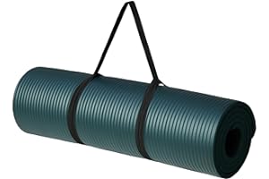 Amazon Basics Extra Thick Exercise Yoga Gym Floor Mat with Carrying Strap