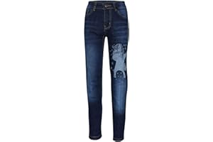 A2Z 4 Kids Enfants Filles Jeans Designer Licorne Dab Denim Stretchy Pantalons Mode Maigre Fit Pantalons Trousers Âge 3-14 Ans