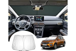 GAFAT Dacia Sandero 3/Sandero Stepway III 2021 2022/2023 ochrona przed słońcem na przednią szybę wewnątrz, Sandero 2023, osłona przeciwsłoneczna, ochrona przed promieniowaniem UV