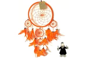 DREAMCATCHERWORLD.CO.UK Smart Hippo Large Orange Dream Catcher