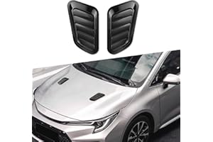deemars 2PCS Cubierta de Ventilación de Capó ABS, Capó del Motor de Ventilación de Aire del Capó, Accesorios para el Exterior del Coche Kit de Ventilación del Capó Universal para Coches