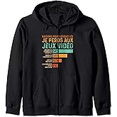 Sweat à Capuche Gamer - Motif "Évolution Gamer" - Cadeau Pour Joueurs PC Et Console - Coupe Classique