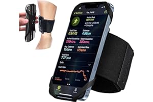 Cikyner Fascia da polso Sportiva da Corsa, Fascia da polso da Running per Telefono da Bici Fascia da polso Girevole e Staccabile a 360° per iPhone da 4,5-7" per Jogging Palestra