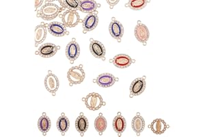 HOBBIESAY 42 Pcs 7 Styles Strass Vierge Marie Charmes Médaille Miraculeuse Catholique Pendentifs Diamants Religieux Dévotion Accessoires pour la Fabrication de Bijoux DIY Chapelet Collier Bracelet