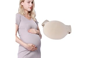 ONEFENG Gefälschter Schwanger Bauch,Atmungsaktiv Fake Schwangerschaftsbauch,Falscher Bauch für Weihnachten Mottoparty