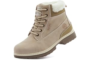 ANJOUFEMME Wanderschuhe als Winterschuhe für Damen, Wasserdichte & Warme Winterstiefel für Outdoor, Trekking & Winterwandern