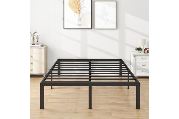 MOFLUT Metallsäng 120 x 200, enkelsäng med förvaringsutrymme under säng 120 x 200 cm