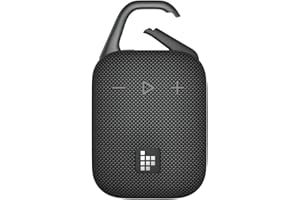 Tronsmart Mirtune H1 Tragbare Outdoor Bluetooth Lautsprecher Musikbox, 20 Stunden Spielzeit, lauter Klang und kraftvoller Bass, integrierter Karabiner, IPX7, anpassbarer EQ, Bluetooth 5.3 (Black)