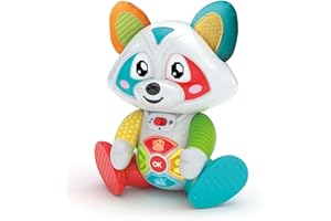 Clementoni Baby Oliver, il Mio Compagno di Giochi Interattivo, Gioco Educativo Bambini 1-4 Anni, Raccontastorie Prima Infanzia con Occhi Led, Stimola Manualità e Linguaggio, Lingua Italiana, 17903
