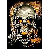 Bowetile 5D Léopard Diamond Painting, DIY Animal Diamant Painting Kit Complet, Peinture Diamant Adulte, Diamant Strass Point De Croix Cristal Painting Pour Murale Décoration 30x40 Cm