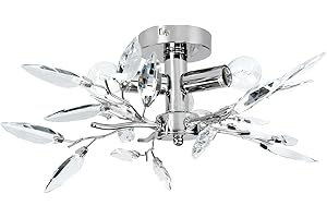 Jago - Lámpara A++ hasta E de Techo con 3 Luces decoración Hojas