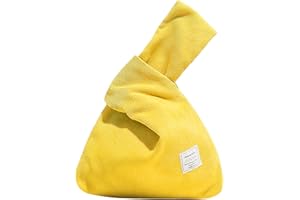 Anopo Small Corduroy Wristlet Wallet for Women Portable Wrist Bag Sleeve-Knot-Pouch