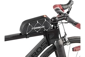 ROCKBROS Bolsa Manillar de Bicicleta, Bolsa Móvil de Tubo Superior para MTB Bicicleta Carretera Ciclismo