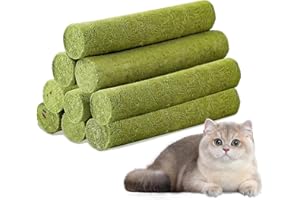 AOMHREK Katzengras Sticks und Katzenminze - Snacks zur Zahnpflege und Haarknäuelentfernung, gefriergetrocknet für Katzen
