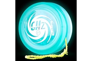 MAGICYOYO JoJo D1 GHZ, Looping Yoyo Blauer Leuchteffekt im Dunkeln, Einstiegs-Yoyo für Kinder, Responsive JoJo für Kinder und Anfänger, Professionelles 2A Trick-Jo Jo mit 6 Yo Yo-Schnüren