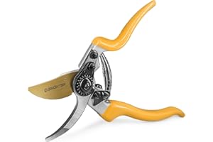 GRÜNTEK Forbici Cesoie da Potatura Professionali Z-25 PREMIUM: Forbici da Giardinaggio Forgiate in Teflon antiaderente. Cesoia da Giardino di Alta Qualità