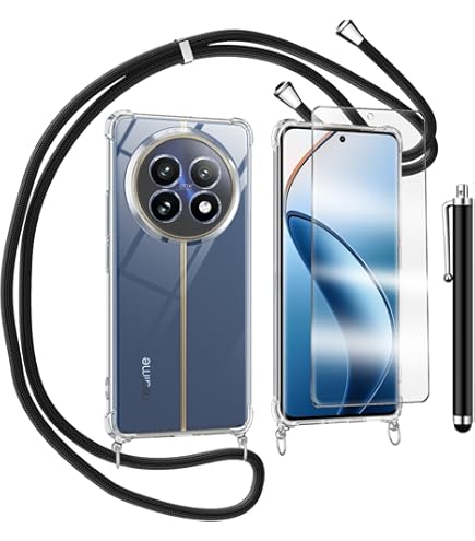 Custodia Per Realme C67 4G Con Cordino - Cover Trasparente Antiurto, Tracolla Regolabile - Foto 7