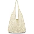 hatisan Crochet Bags for Women Summer Beach Tote Bag Aesthetic Tote Bag Hippie Bag Knit Bag