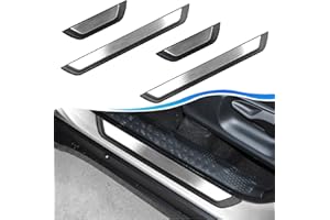 [4 Pezzi] SXCY per Toyota C-HR CHR 2016-2021 2022 Battitacco Portiere Protezione Proteggi Spigoli Portiera Acciaio Inossidabile AntiGraffio Auto Decorativo Accessori